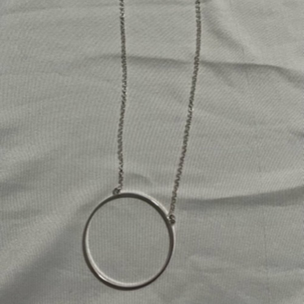 Silver Circle Necklace